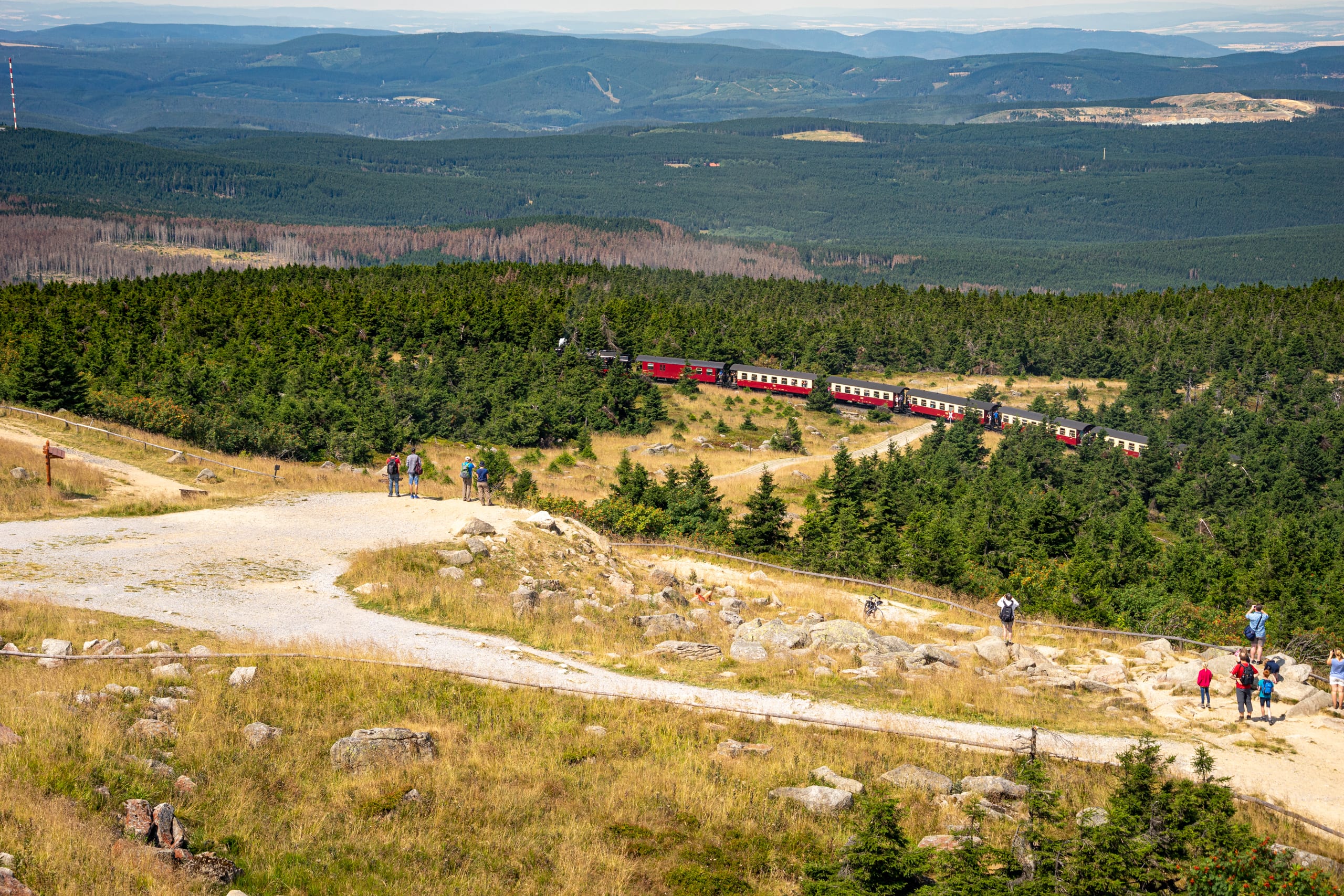 Harzer Schmalspurbahn auf dem Brocken