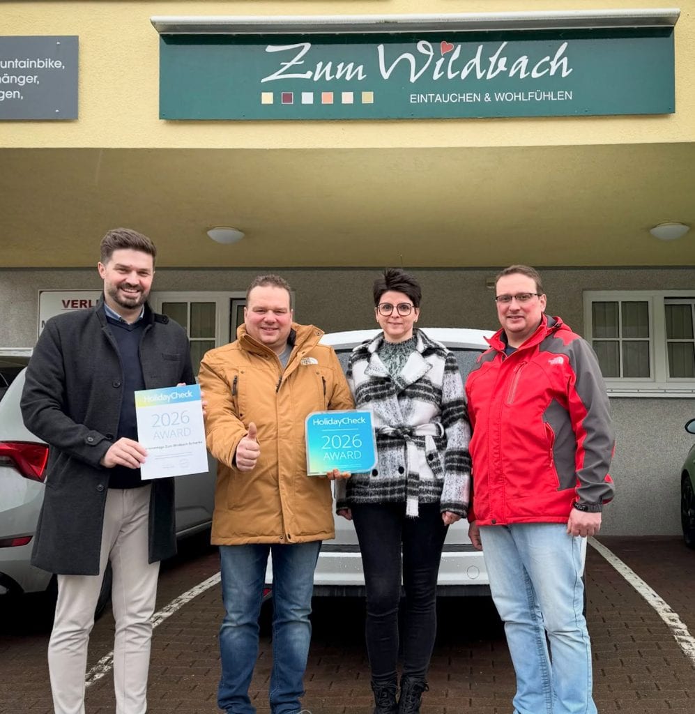 Übergabe des HolidayCheck Award 2026 in Schierke