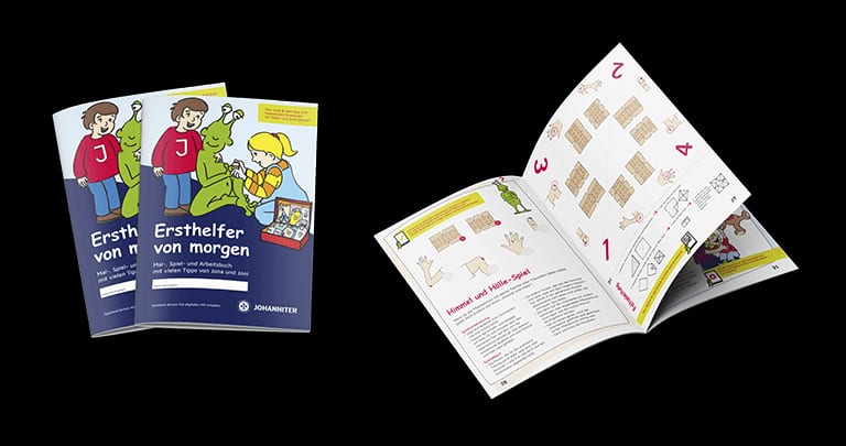 Kindermagazin mit Erste-Hilfe-Tipps und Spielen